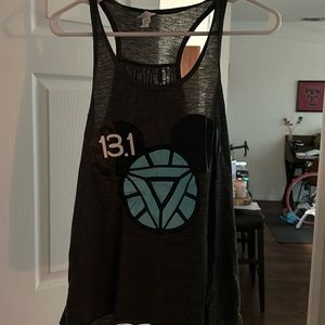 Custom Disney half marathon iron man themed running tank. Women’s small.
